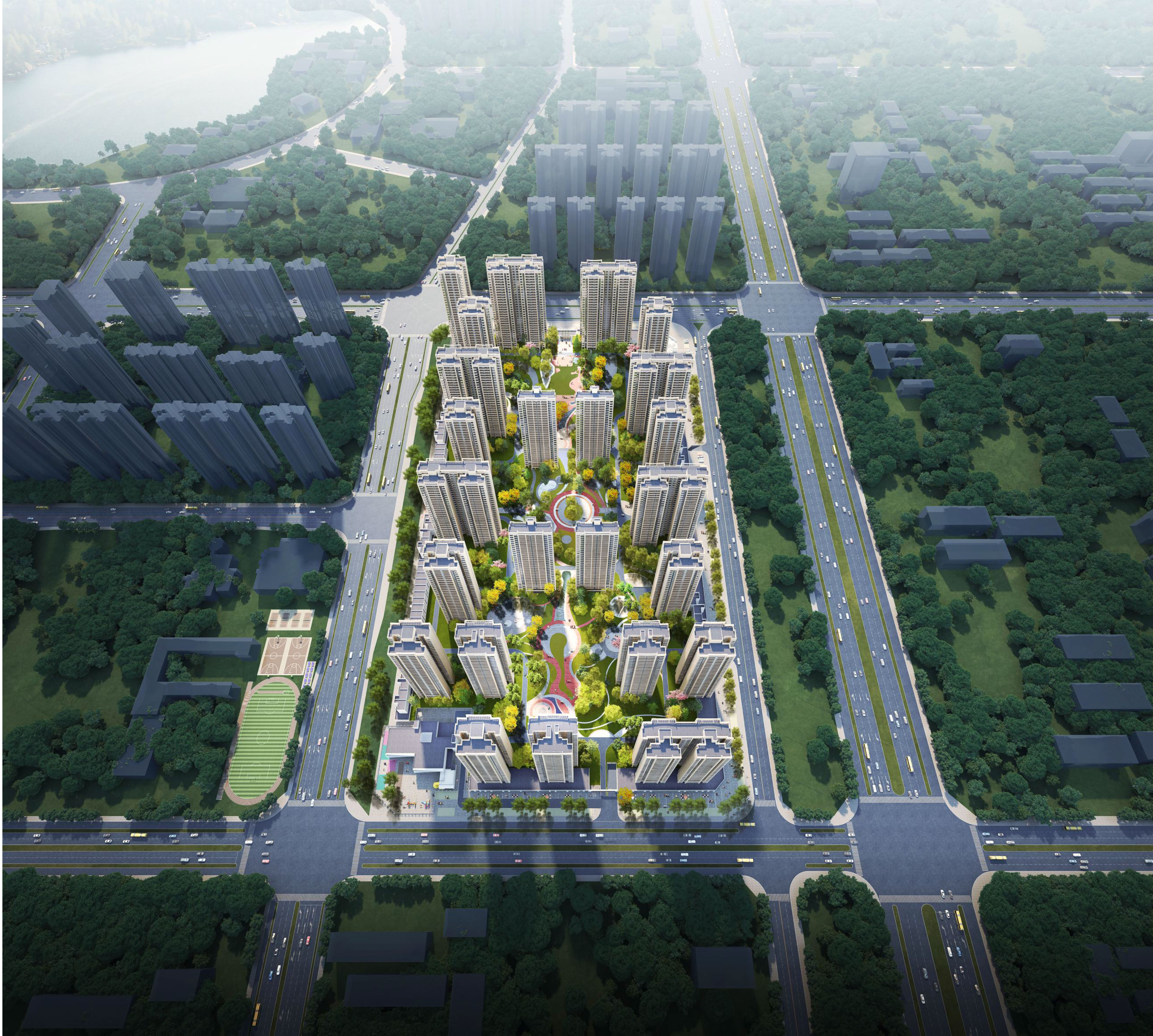 北投湖畔公園里項(xiàng)目效果圖